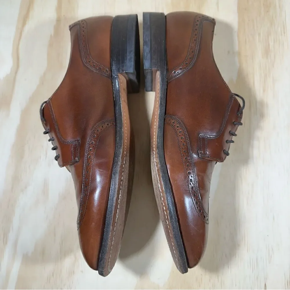 Johnston & Murphy Brown Leather Lace Up Shoes Men’s Size 9.5 D